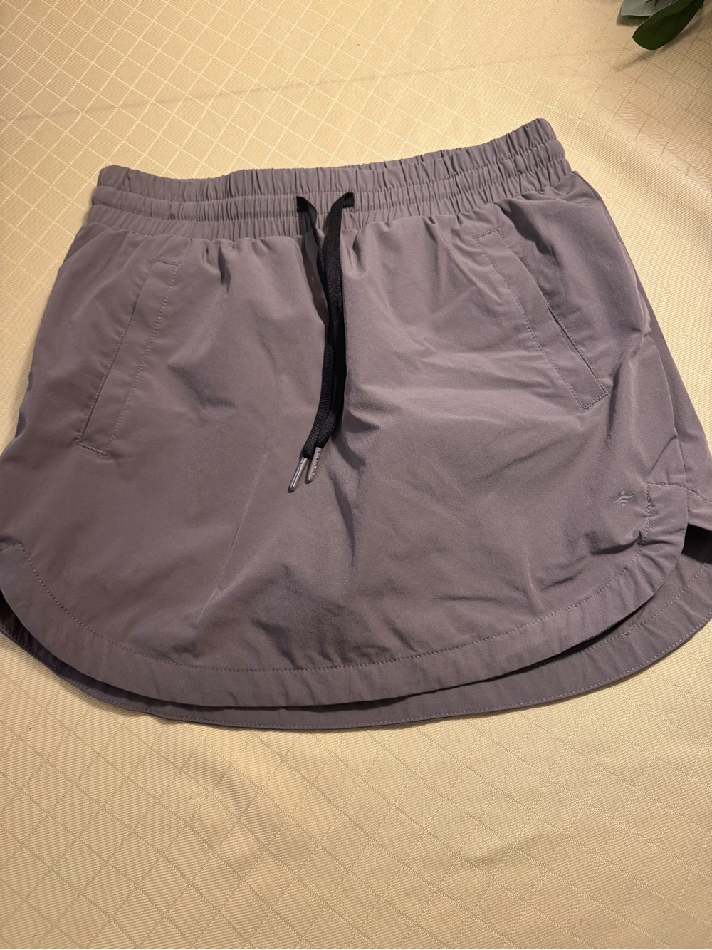HALARA Gray Active Skort with Drawcord